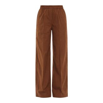 Forte_Forte Wide Trousers, female, Brown, Size: M Wide Trousers