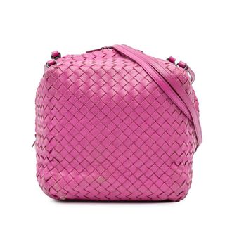 Bottega Veneta Pre-owned Bottega Veneta Nappa Intrecciato Cube Crossbody FU65KWYYYE245GEH