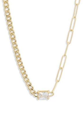 Meshmerise Birthstone Necklace in Yellow-April at Nordstrom Rack