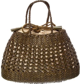 Dragon Diffusion Santa Cano Leather Top Handle Bag