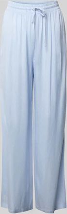 Vila Straight Leg Stoffhose aus Viskose-Leinen-Mix Modell PRICIL in Hellblau, Gr&ouml;&szlig;e 34