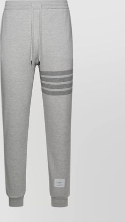 Thom Browne cotton joggers with elastic waistband and side stripes