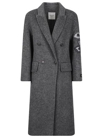 Ermanno Scervino Double-Breasted Tailored Wool-Blend Coat