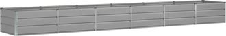 vidaXL Jardinera Gris Claro 480 X 80 X 45 Cm Acero Vidaxl