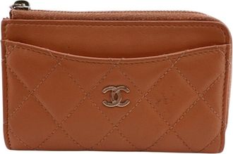 Chanel Orange Coin Purse/Coin Case (Pre-Owned)