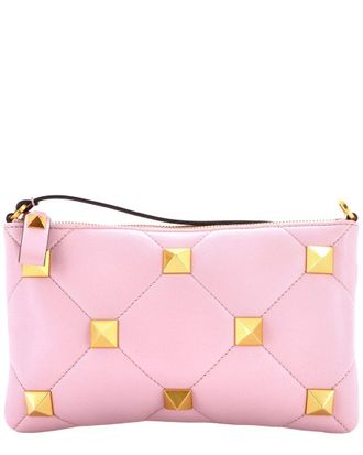 Valentino Roman Stud Zip Pochette Quilted Mini (Authentic Pre-Loved)