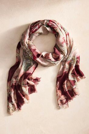 Elizabeth Gillett Amaryllis Floral Scarf