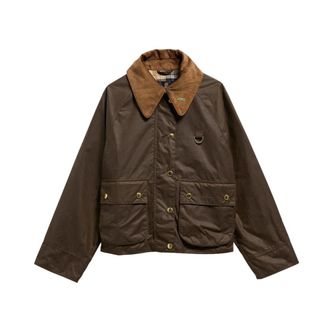 Barbour Modern Spey Wax Jacket - Dames - Jassen - Bruin - Maat: S Katoen