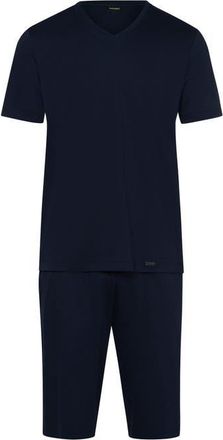 Hanro Night Selection Cotton Pajama Set in Deep Navy at Nordstrom, Size Xx-Large