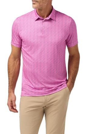 Mizzen+Main Versa Trim Fit Performance Golf Polo in Electric Pink Tap In at Nordstrom, Size Xx-Large