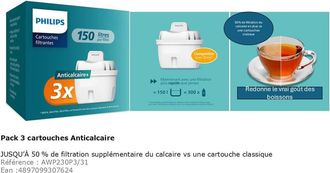 Philips Cartucho De Filtro De Agua Philips Cart Anticalc&aacute;reo