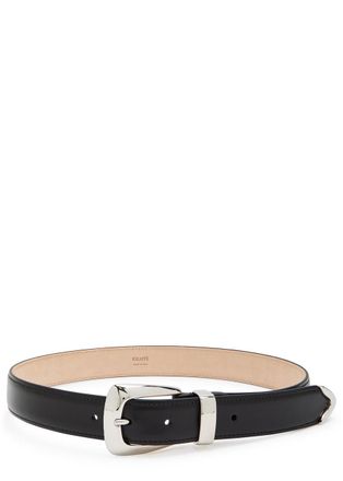 Khaite Benny Leather Belt - Black - 90 (UK 14 / XL)