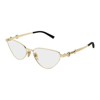 Gucci Cat-eye Frame - female - Gucci - Glasses - Yellow - 56 MM - Accessories