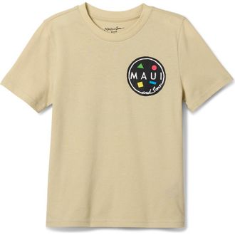 Maui and Sons Island Style Boys Graphic T-Shirt in Sand at Nordstrom, Size X-Large