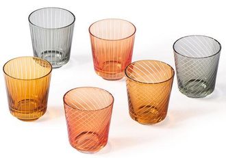 Pols Potten Design-Tumblerglas Set Library (6 St&uuml;ck)
