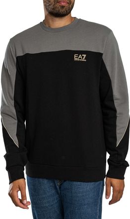 Emporio Armani Tweekleurige Sweater, Zwart