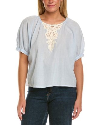 Velvet Penelope Short Sleeve Woven Top