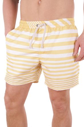 Timberland Clothing Mens Sport Shorts Sunapee Lake Stripe (Yellow, M) (C8243J019)