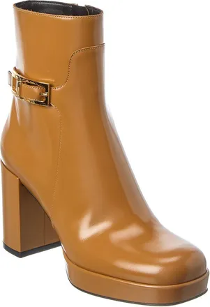 Sergio Rossi Nora Leather Platform Boot