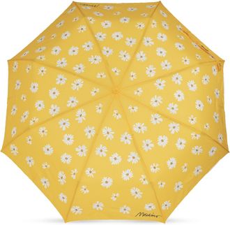 Moschino Folding Umbrella With Logo, Unisex, Yellow