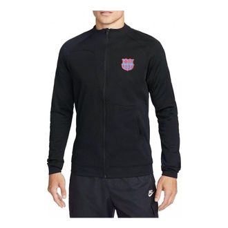 Nike F.C. Barcelona Academy Pro Knit Football Jacket Black DN3077-010