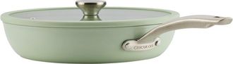 Circulon Halo With Laserdefense Ceramic Nonstick 12In Frying Pan With Lid & Helper Handle