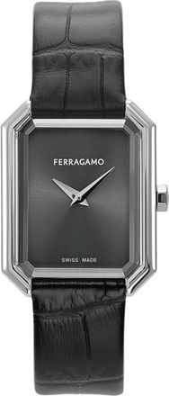 Ferragamo Ferragamo Crystal Leather Watch