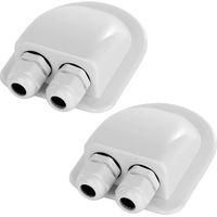 OEM Dos Conectores De Entrada De Cable Solar Impermeables Ip68, Carcasa De Abs Resistente A La Intemperie, Con Dos Entradas De Cable, Adecuados Para Dispo