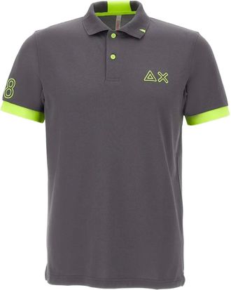 Sun 68 Polo in piqu&eacute; - Grigio