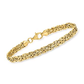 Ross-Simons 14kt Yellow Gold Byzantine Bracelet