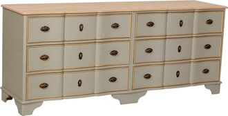 Wanderlust Deco C&oacute;moda de madera verde 193x50x80 cm