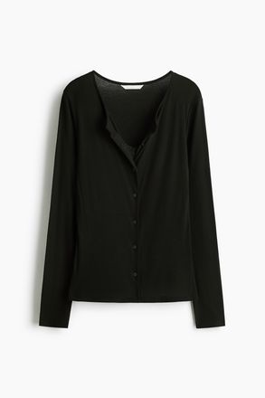 H&M Cardigan im Lagenlook - Schwarz