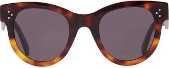 Celine Smoke Round Ladies Sunglasses CL4003IN 53A 48