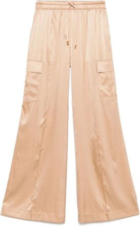 Tom Ford Dames, Broeken, Beige, Maat: XS Zijde