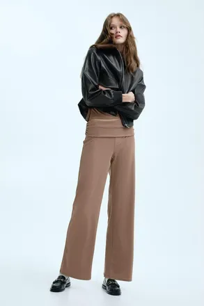H&M Jersey Trousers in Beige at Nordstrom, Size X-Small