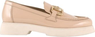 H&ouml;gl Beige Loafers voor vrouwen - Dames - Loafers - Beige - 37 1/2 EU - Leer - Schoenen