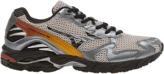 Mizuno Breathable Wave Rider Sneakers with Dynamic Color Accents