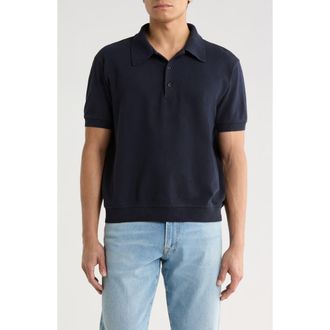 Citizens Of Humanity Banded Cotton Piqu&eacute; Polo in Navy at Nordstrom, Size Xx-Large