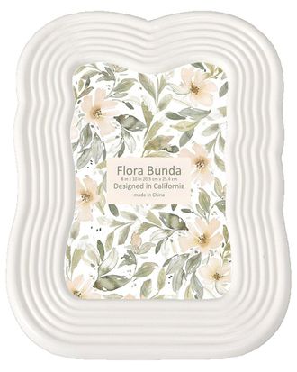 Flora Bunda 8X10 Curves Ceramic Photo Frame
