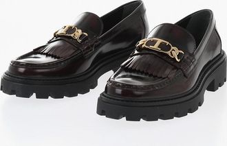 Tod's Mocassini Kiltie in Pelle con Dettaglio in Metallo Dorato Tods