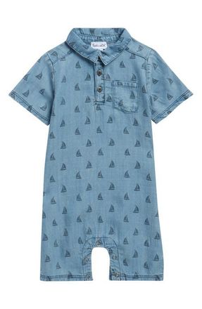 Splendid Sail Away Romper in Sail Away Print at Nordstrom, Size 0-3M