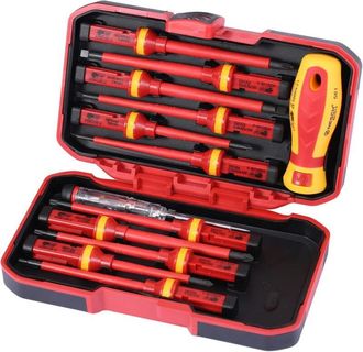OEM Kit De Destornilladores Para Electricista, Juego De Destornilladores Aislados De 13 Piezas De 1000 V Con Herramientas De Reparaci&oacute;n