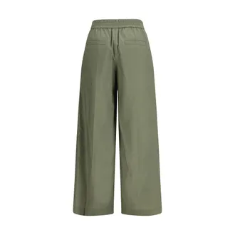 Brunello Cucinelli Womens Bicolor Cotton Casual Pants