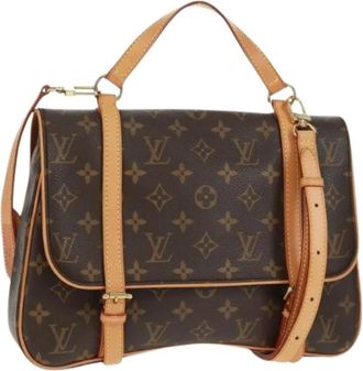 Louis Vuitton Pre-owned Canvas Handtas - Dames - Vintage Handtas - Bruin - ONE Size - Vintage