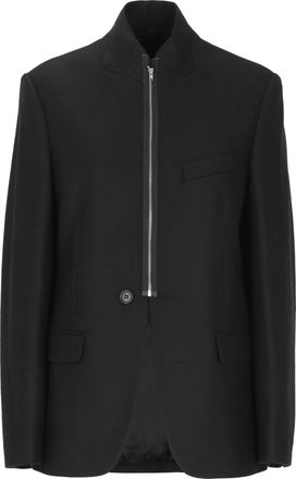 Maison Margiela Black Sleek High Neck Zip Jacket