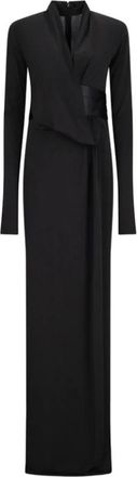 Andamane Victoria Smoking Detail Maxi Jurk - Dames - Avondkleed - Zwart - S - Kleedjes