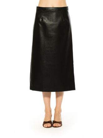 Alexia Admor Isla Vegan Leather Skirt in Black at Nordstrom, Size 10