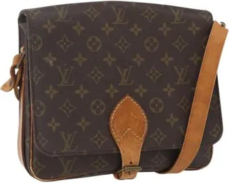 Louis Vuitton Pre-owned Cross Body Bags, female, Brown, Size: ONE SIZE Pre-owned Vintage Canvas Cross Body Bag