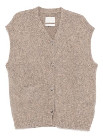 Lauren Manoogian V-neck sleeveless vest - Neutrals