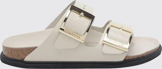 Birkenstock Sandali bassi Arizona Droplet Buckle in pelle con doppio cinturino